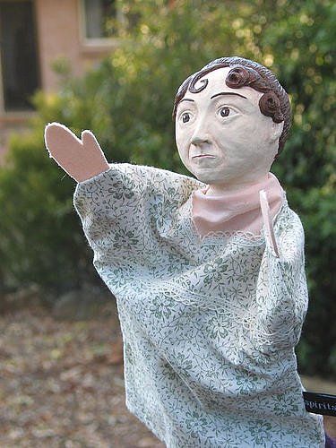 Jane Austen glove puppet