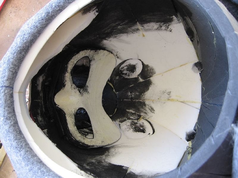 Mask added inside to fit closely on performer